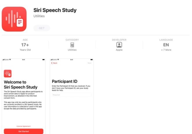 Apple lancia l’app “Siri Speech Study” per migliorare Siri