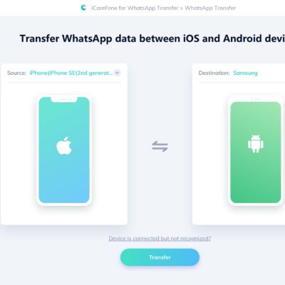 Come trasferire le chat WhatsApp da Android ad iPhone con iCareFone per WhatsApp Transfer