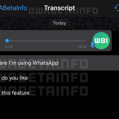 WhatsApp per iOS: in arrivo la trascrizione dei messaggi vocali?