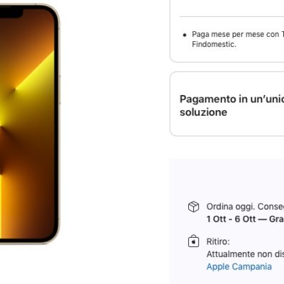 iPhone 13, le spedizioni di alcuni modelli slittano a ottobre