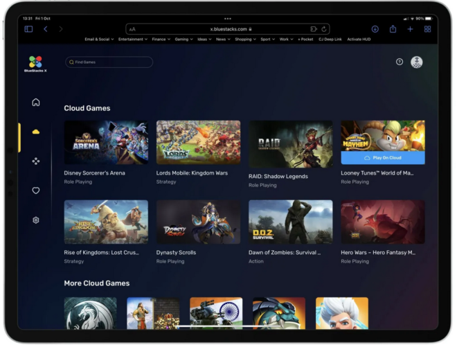 BlueStacks X, i videogiochi Android arrivano su Mac e iPad via browser