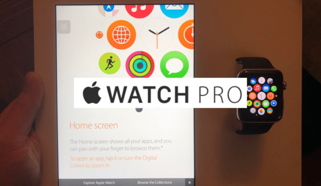 Il nome “Apple Watch Pro” rivelato da un’unità demo del 2015