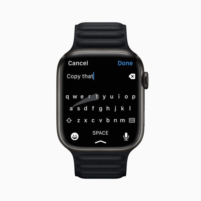 watchOS 8.1 apporta una modifica nell’immissione testo su Apple Watch