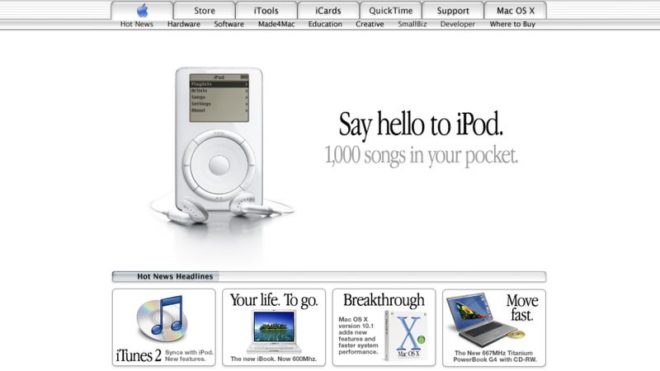 Venti anni fa Steve Jobs annunciava il primo iPod