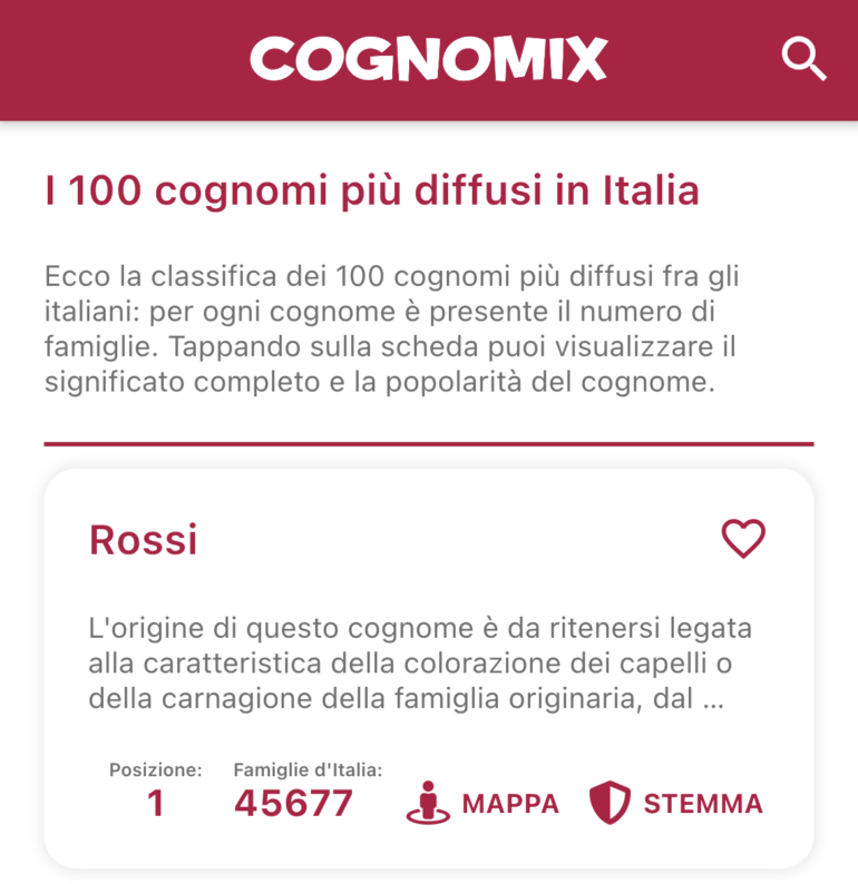 cognomix cognomi più diffusi in italia