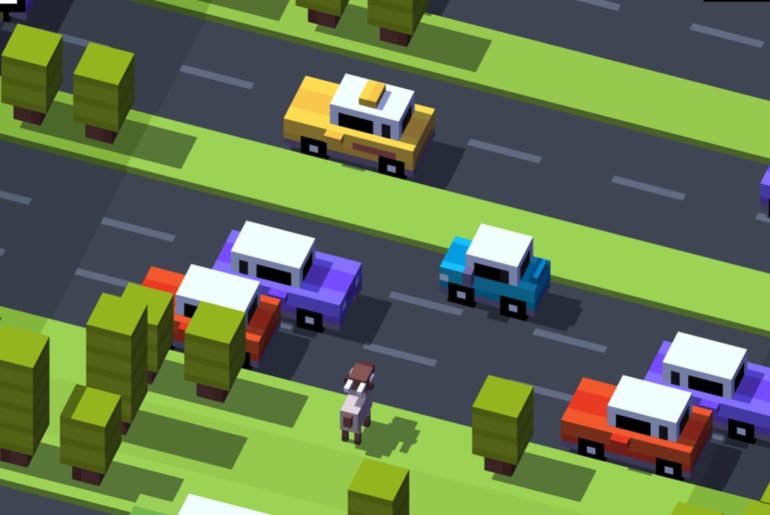 crossy road apple arcade