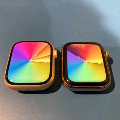 Le dimensioni del display di Apple Watch Series 7 confrontate con il Series 6