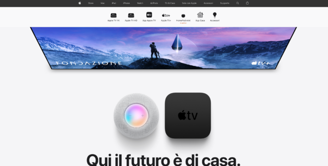 Apple rinnova il suo sito web con nuove sezioni dedicate ad AirPods, Casa e Servizi