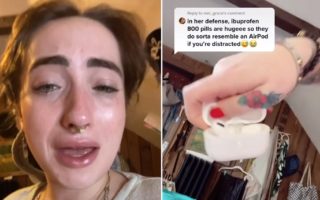 Scambia un AirPods per ibuprofene e lo ingoia