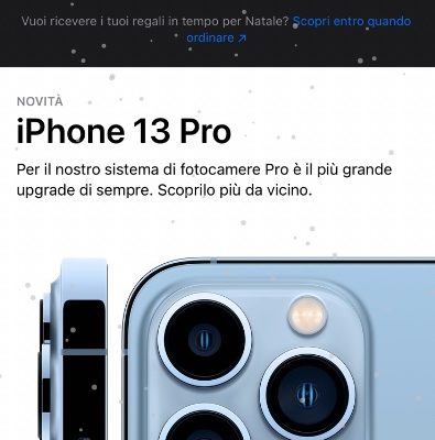 Nevica nell’app Apple Store!