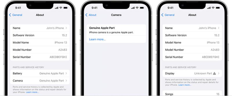 cronologia riparazioni ios 15.2