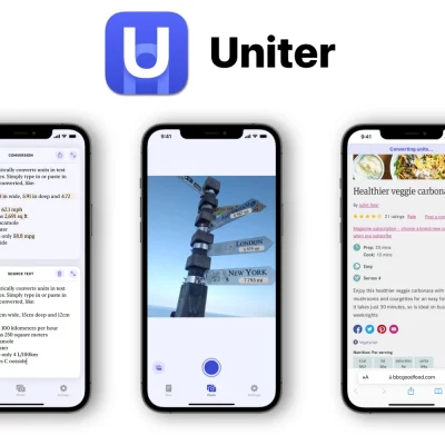 Uniter, l’app che converte in tempo reale le unità di misura