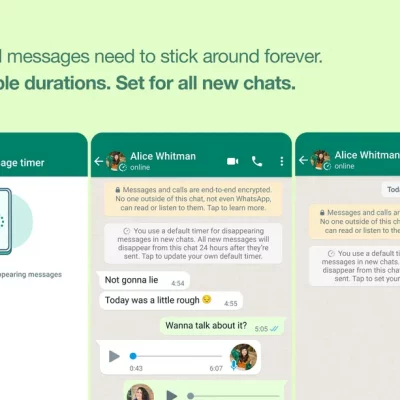 WhatsApp permette di attivare di default i messaggi effimeri per tutte le chat