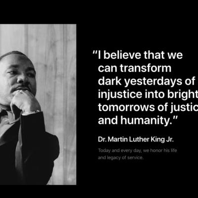 Apple commemora Martin Luther King
