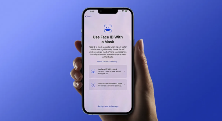 Face ID iPhone mascherina