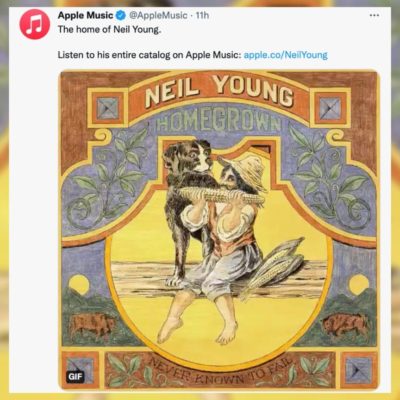 Apple Music trolla Spotify promuovendo Neil Young