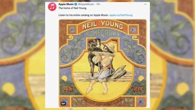 Apple Music trolla Spotify promuovendo Neil Young