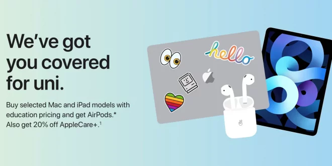 “Back to Uni” Apple, in regalo AirPods per gli studenti idonei