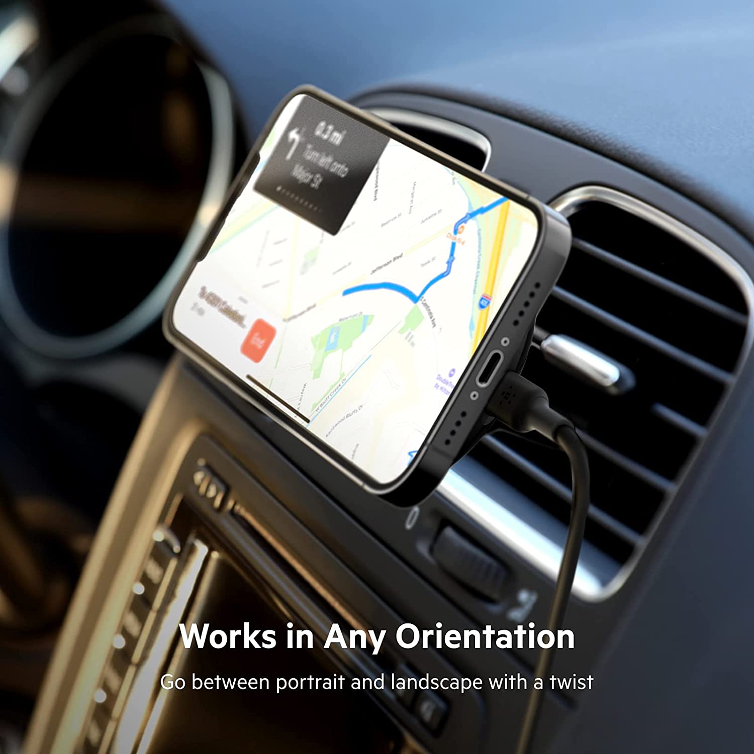 Belkin Supporto Auto-Rotante Con Tracking Del Viso Per IPhone | MagSafe, Registrazione 360°