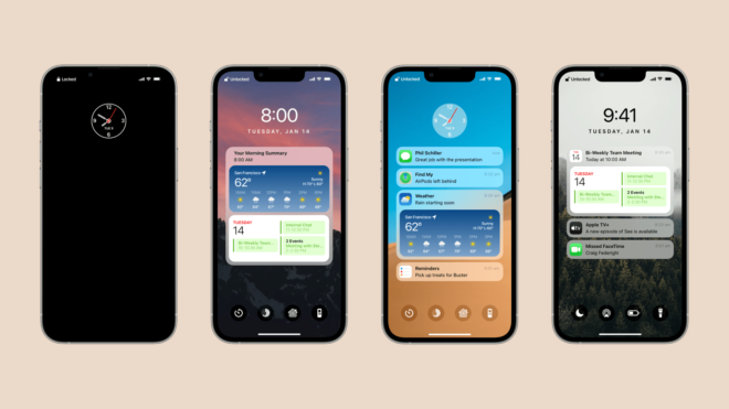 La nuova lockscreen di iOS immaginata in un concept