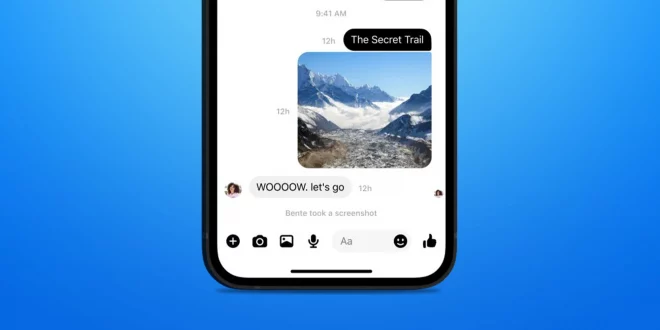 Facebook Messenger attiva le notifiche degli screenshot