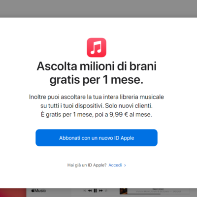 Apple Music: periodo di prova gratuito ridotto a un mese