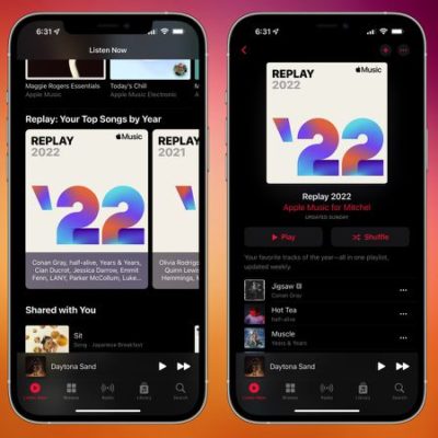 La playlist “Replay 2022” disponibile su Apple Music