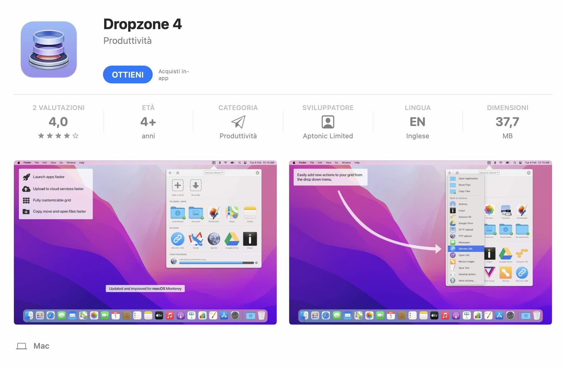 for apple instal Dropzone 4