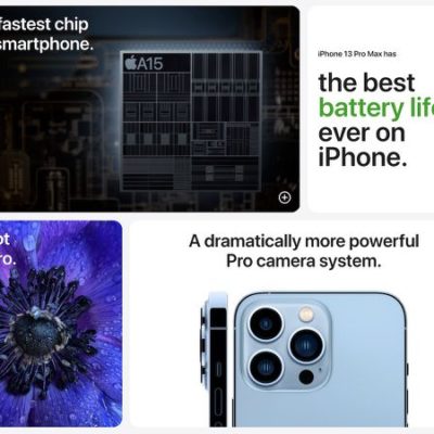 Apple lancia nuove pagine di prodotto per iPhone 13 e iPhone 13 Pro