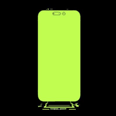 Immagine mostra le possibili dimensioni del doppio foro di iPhone 14