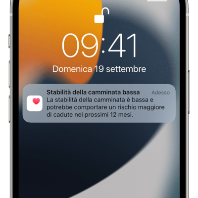 Come misurare la stabilità della camminata su iPhone