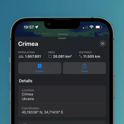 Apple Maps cambia idea e indica la Crimea come parte dell’Ucraina