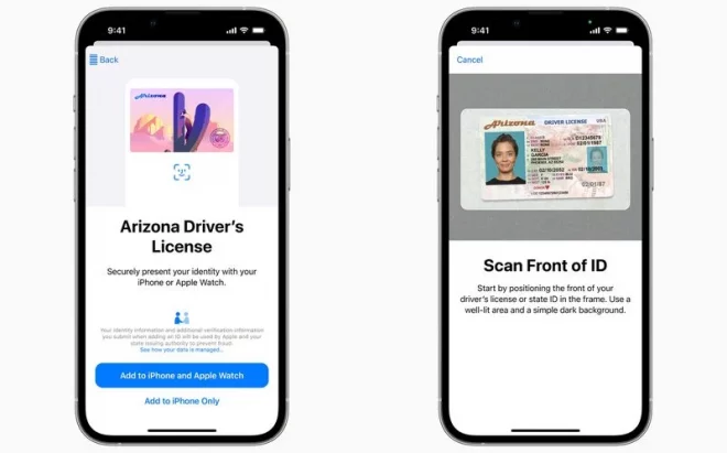 L’Arizona è il primo stato ad attivare i documenti digitali su Apple Wallet