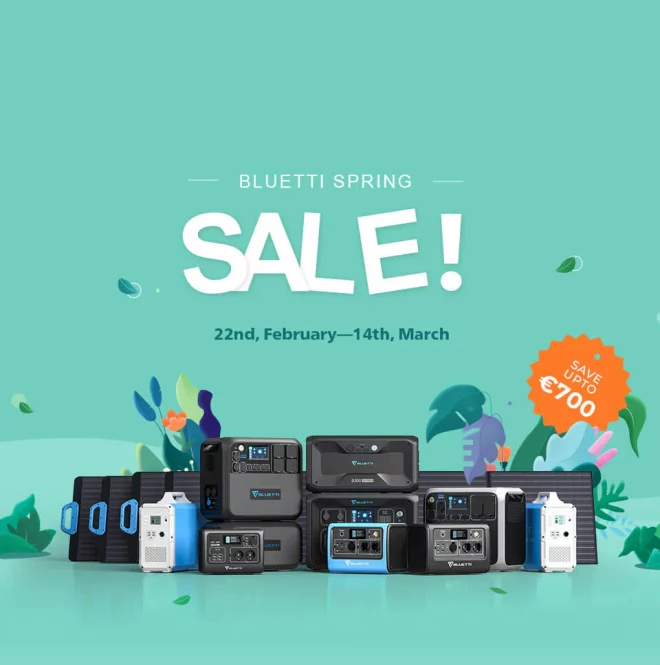 Bluetti Spring Sale: sconti fino a 1000€