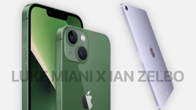 iPhone 13 verde e iPad Air viola all’evento Apple – RUMOR