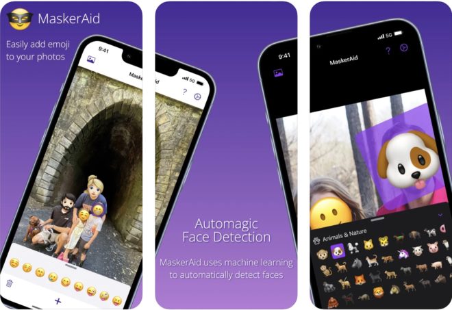 MaskerAid, l’app per nascondere i volti con le emoji