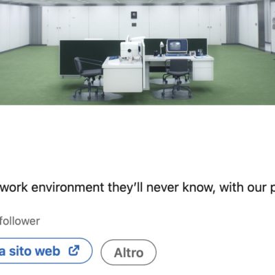Una pagina LinkedIn per la serie TV Severance