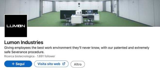 Apple ha creato una pagina LinkedIn per promuovere la serie TV Severance