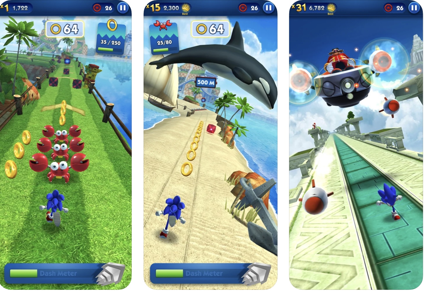 Sonic Dash+ apple arcade