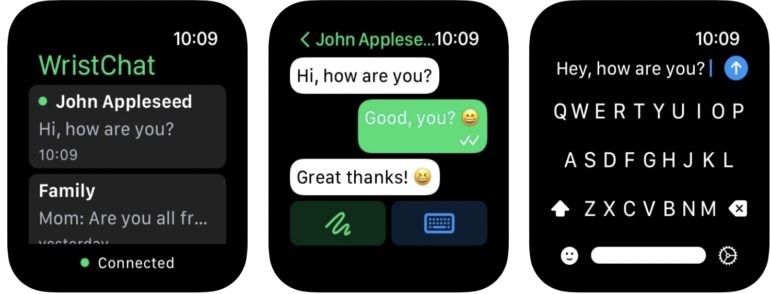 WristChat whatsapp su apple watch