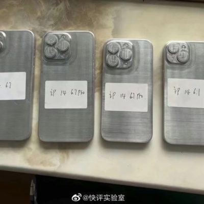 Gli stampi degli iPhone 14 mostrano le dimensioni dei nuovi modelli