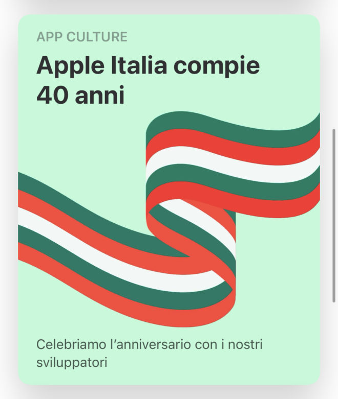 App Store celebra 40 anni di Apple in Italia