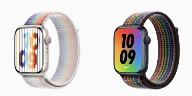 Apple rilascia il cinturino Apple Watch Pride 2022 e il quadrante a tema