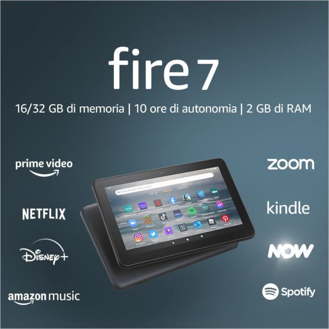 Al via i preordini del nuovo tablet Fire 7 (2022) di Amazon