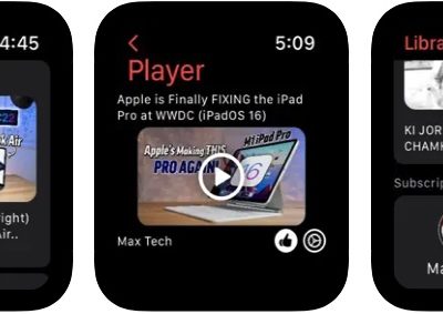 Con WatchTube puoi guardare i video YouTube su Apple Watch