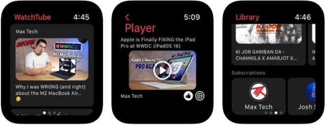 Con WatchTube puoi guardare i video YouTube su Apple Watch