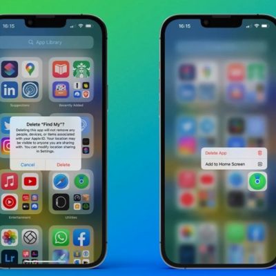 iOS 16 consente di disinstallare altre tre app Apple