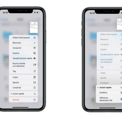 L’app File ottiene le Azioni rapide su iOS e iPadOS 16
