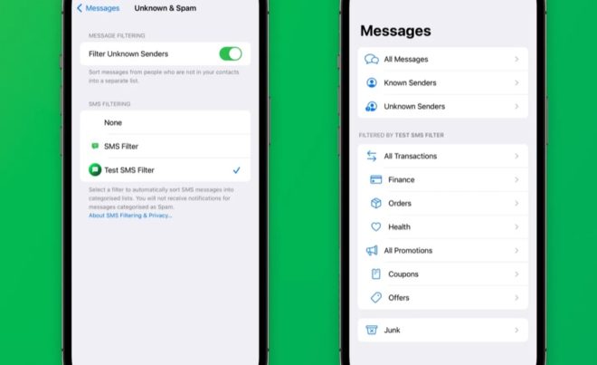 L’API per filtrare gli SMS di spam è stata aggiornata con iOS 16