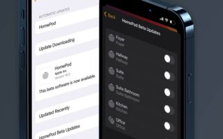  iOS 16 beta 2 aggiunge un nuovo menu per gestire le beta di HomePod